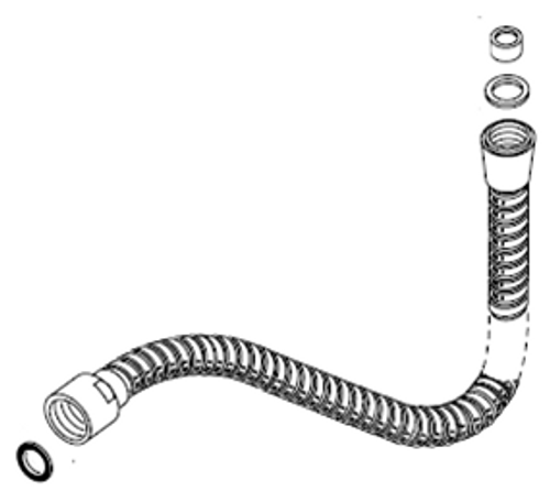 American Standard 28667-0020A - Chrome Hand Held Shower Hose