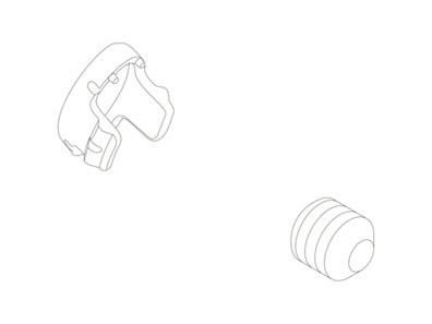 Kohler 1156410-CP - Polished Chrome Plug Button / Screw Kit