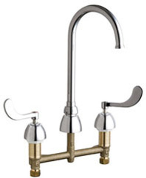 Chicago Faucets - 786-GN2FCVPCABCP - Widespread Lavatory Faucet