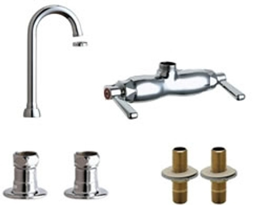Chicago Faucets - Clawfoot Tub Fitting Combo