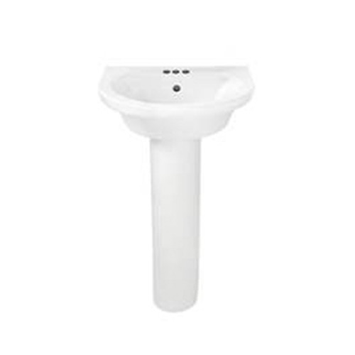 American Standard 0403400.020 Tropic Petite Pedestal Lavatory Combo 4" Centers (White)