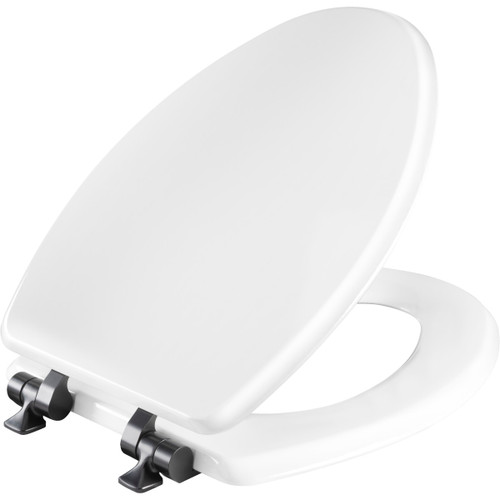 126MBSL 000 - Mayfair Benton Elongated Enameled Wood Toilet Seat, White