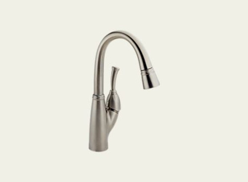 Delta Allora: Single Handle Bar/Prep Faucet - 999-SS-DST Delta Allora: Single Handle Bar/Prep Faucet - 999-SS-DST