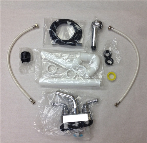 Mustee 28.600A Combo Kit Plastic 4" Pull Out Faucet Supply Lines & P-Trap Mustee 28.600A Combo Kit Plastic 4" Pull Out Faucet Supply Lines & P-Trap