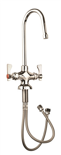 Krowne 16-450L Royal Series Single Deck Lavatory Faucet With Rigid Gooseneck Spout