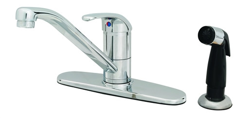 T&S Brass B-2730-WS-VR Single Lever Faucet, 48" Sidespray, 9" Swivel Spout, 1.5 GPM VR Aerator, Flexible Hoses