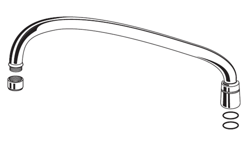 American Standard M962963-0020A Spout Kit 12" -Rp-