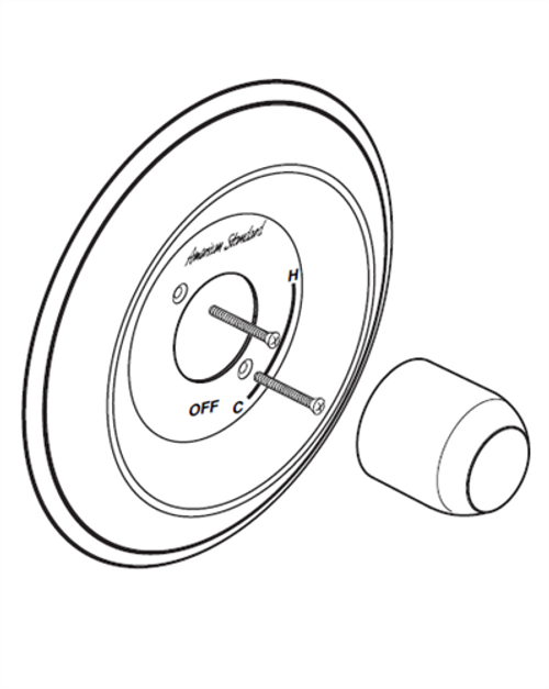 American Standard M964280-0020A Escutcheon Plate F/Traditional Bs-Lowe'S