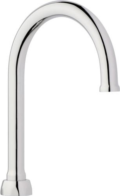Chicago Faucets GN6FCJKABCP 6" Ridged/swing Gooseneck Spout, 1.5 GPM
