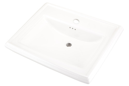 Gerber G0012582 Logan Square Standard Ped Lav 27.38"x21.25" Single Hole White