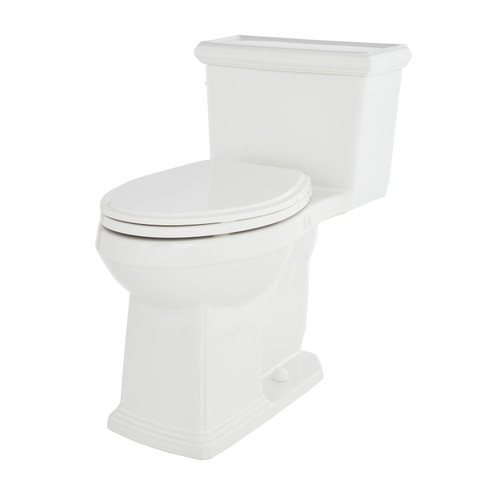 Gerber G0021020 Logan Square 1.28gpf 1pc ADA Elongated Simple CT Toilet 12" Rough-In White