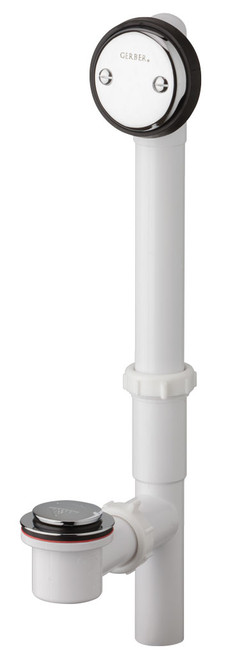 Gerber G0041540 Gerber Classics PVC Auto Trip Drain for Standard Tub Chrome