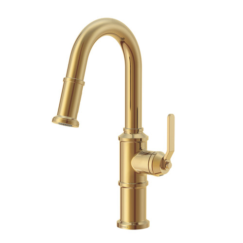 Gerber D150537BB Kinzie 1H Pull-Down Prep Faucet 1.75gpm Brushed Bronze