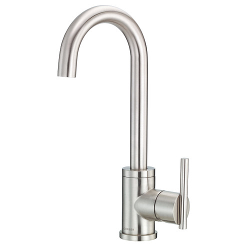 Gerber D150558SS Parma 1H Bar Faucet w/ Side Mount Handle 1.75gpm Stainless Steel