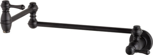 Gerber D205057BS Opulence Wall Mount Pot Filler 2.2gpm Satin Black