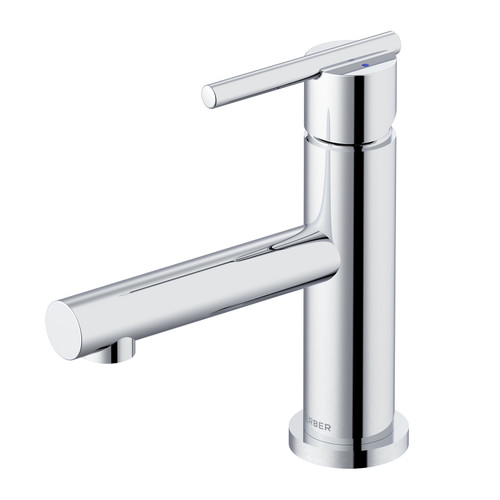 Gerber D224158 Parma Trim Line 1H Lavatory Faucet Single Hole Mount w/ Metal Touch Down Drain & Optional Deck Plate Included 1.2gpm Chrome