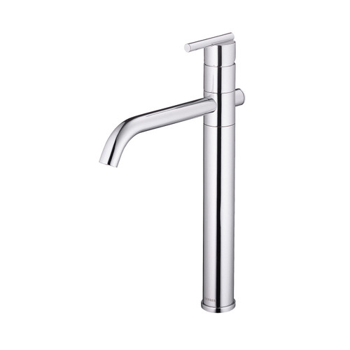 Gerber D225158 Parma 1H Vessel Filler Single Hole Mount w/ Metal Grid Strainer 1.2gpm Chrome