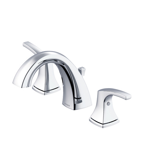 Gerber D304118 Vaughn 2H Widespread Faucet w/ Metal Pop-Up Drain 1.2gpm Chrome