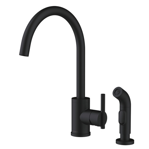 Gerber D401058BS Parma 1H Kitchen Faucet w/ Spray 1.75gpm Satin Black