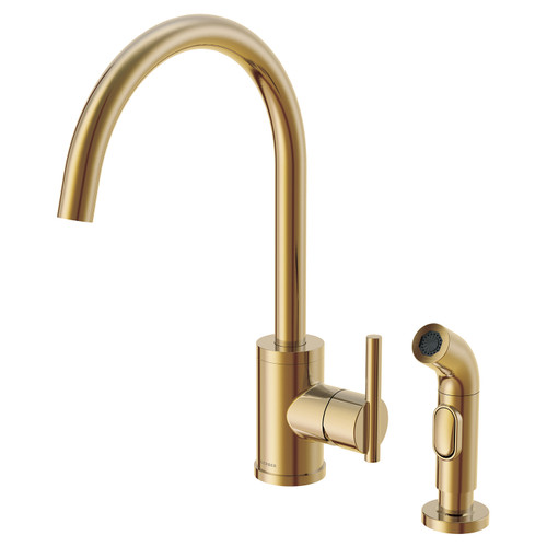 Gerber D401058BB Parma 1H Kitchen Faucet w/ Spray 1.75gpm/2.2gpm Brushed Bronze