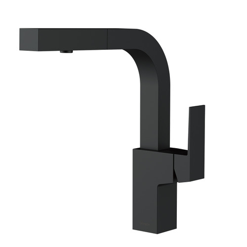 Gerber D404562BS Mid-Town Trim Line 1H Pull-Out Kitchen Faucet w/ SnapBack Retraction 1.75gpm Satin Black