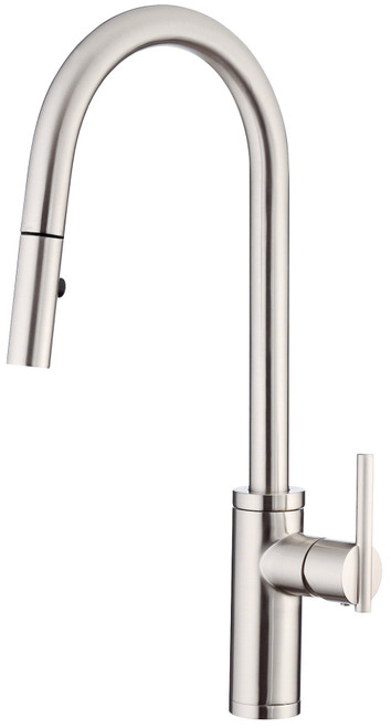 Gerber D454058SS Parma Cafe Pull-Down Kitchen Faucet w/ SnapBack Retraction 1.75gpm Stainless Steel