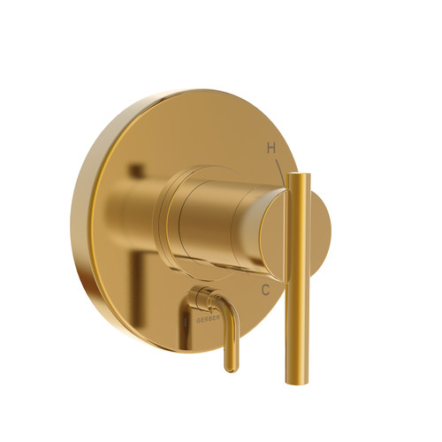 Gerber D500458BBTC Parma 1H Pressure Balance Trim Kit & Treysta Cartridge for Valve Only w/ Diverter on Valve Brushed Bronze