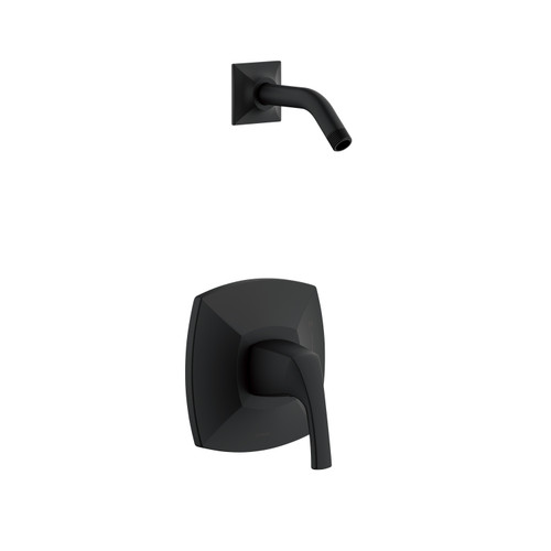 Gerber D500518LSBSTC Vaughn 1H Shower Only Trim Kit & Treysta Cartridge Less Showerhead Satin Black