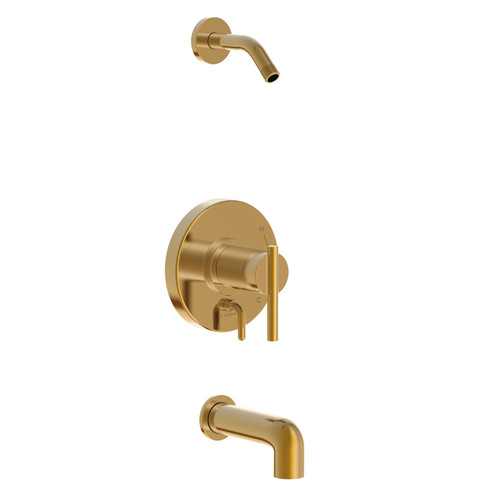 Gerber D510058LSBBTC Parma 1H Tub & Shower Trim Kit & Treysta Cartridge w/ Diverter on Valve Less Showerhead Brushed Bronze