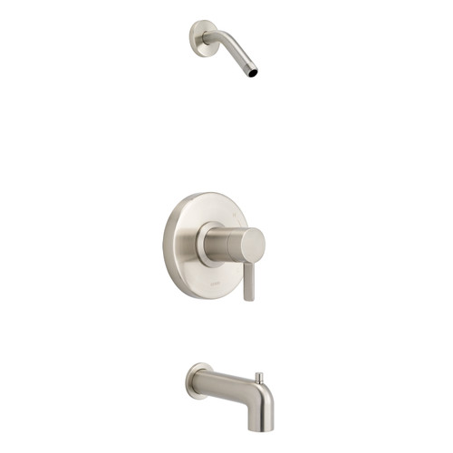 Gerber D520030LSBNTC Amalfi 1H Tub & Shower Trim Kit & Treysta Cartridge w/ Diverter on Spout Less Showerhead Brushed Nickel