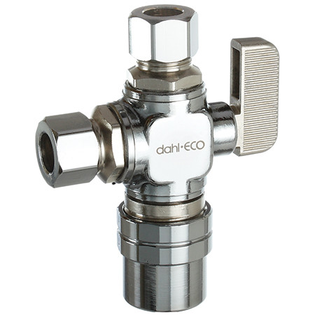 Dahl 511-46-31-31 - 1/2 Female CPVC x 3/8 OD Comp x 3/8 OD Comp, Plated