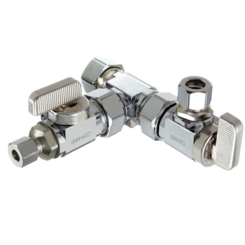 Dahl E33-6000 - 5/8 OD x 3/8 OD x 1/4 OD Comp, Plated