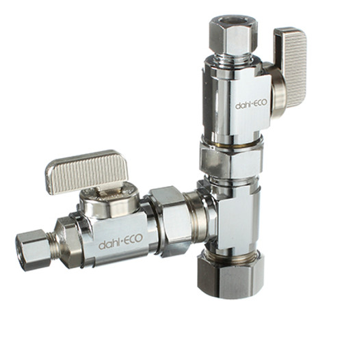 Dahl E33-5000 - 5/8 OD x 3/8 OD x 1/4 OD Comp, Plated