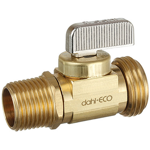 Dahl 521-01-04F-BAG - 1/2 MIP or 1/2 Female Solder x Female Swivel Hose, Rough Brass