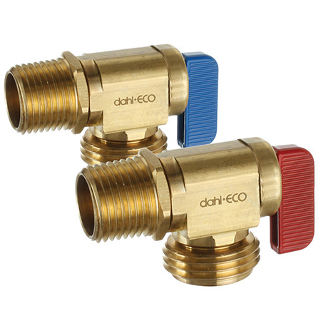 Dahl 621-53-04-PK2 - 1/2 FIP x Male Hose, Pkg of 2 with Red & Blue