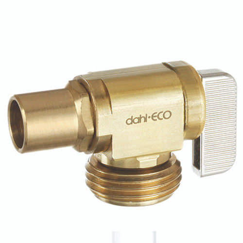 Dahl 621-23-04-BAG - 1/2 Male Solder x Male Hose, Rough Brass