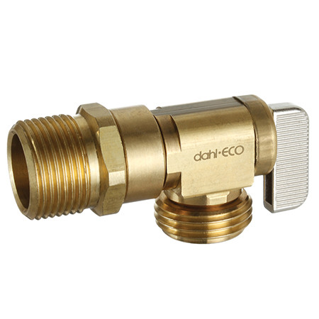 Dahl 621-64-04-BAG - 3/4 MIP x Male Hose, Rough Brass