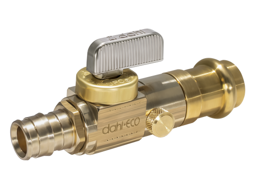 Dahl 521-PRPX3-FP3D - 1/2 F1960 x 1/2 Female Press w/Drain, Rough Brass