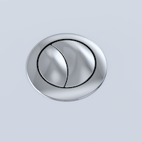 Toto THU340#CP AQUIA PUSH BUTTON MS654 - 53MM, SPARE PART - CHROME