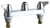 Chicago Faucets - 1100-LESAB - 8-inch Center Deck Mounted Sink Faucet