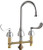 Chicago Faucets - 786-TWABCP - Widespread Lavatory Faucet with Third Water Inlet