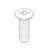 CENTRAL BRASS X107-F Oval Head Handle Screw Phillips - 25 Peak