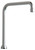 Chicago Faucets - HA8AE3JKCP High Rise Rigid/Swing Spout with E3 Aerator Outlet