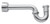 Jaclo 251XXL - 1 1/4" Extra Long P Trap with Round Box Escutcheon