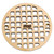 Jay R. Smith A05PBG Polished Brass Grate 4 3/4"Outside Measurement.