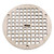 Jay R. Smith A07PBG Polished Brass Grate 6 1/2" Outside Measurement.