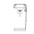 Speakman SE-515 - Rectangular bowl eyewash. Wall mounted, stainless steel bowl, trigger bar or foot activated.