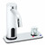 Speakman S-9412 - AC powered/plug-in lavatory faucet. Above-counter hot/cold mixer with built-in check valves, adjustable temperature limit stop. Solenoid with built-in filter. Electronics housed above counter. Solid brass body and spout. 60-second time