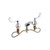 Chicago Faucets 404-HZ317CP - Fully Adjustable Widespread Concealed Deck Mount Lavatory Sink Faucet