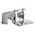 Chicago Faucets 625-SLOABCP - Slow Closing Hot and Cold Water Pedal Box with Short Pedals